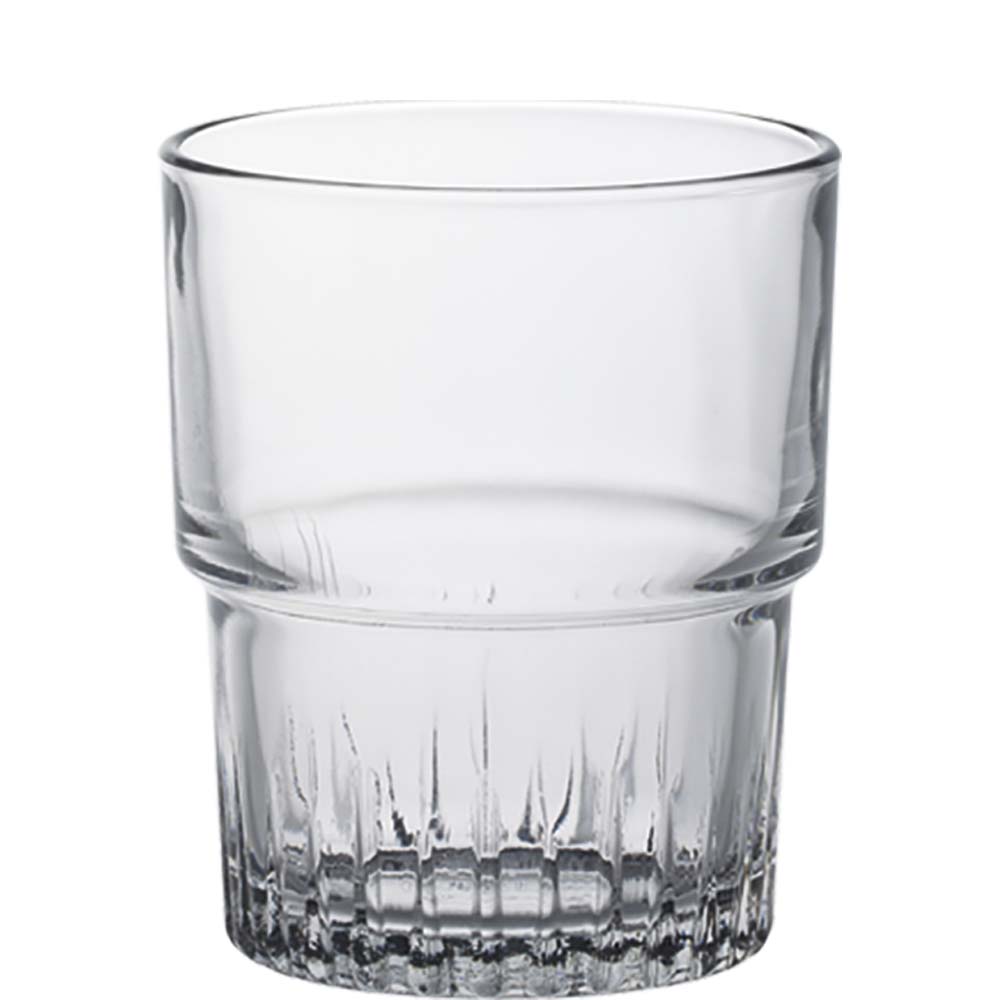 Duralex Empilable Tumbler, Trinkglas, stapelbar, 160ml, Glas gehärtet, transparent, 6 Stück
