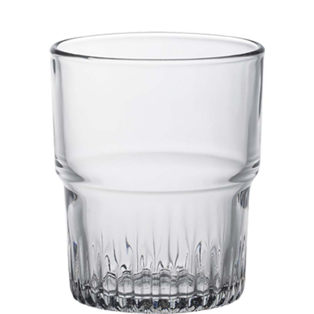Duralex Empilable Tumbler, Trinkglas, stapelbar, 200ml, Glas gehärtet, transparent, 6 Stück
