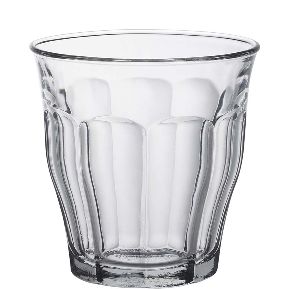 Duralex Picardie Tumbler, Trinkglas, 250ml, Glas gehärtet, transparent, 6 Stück