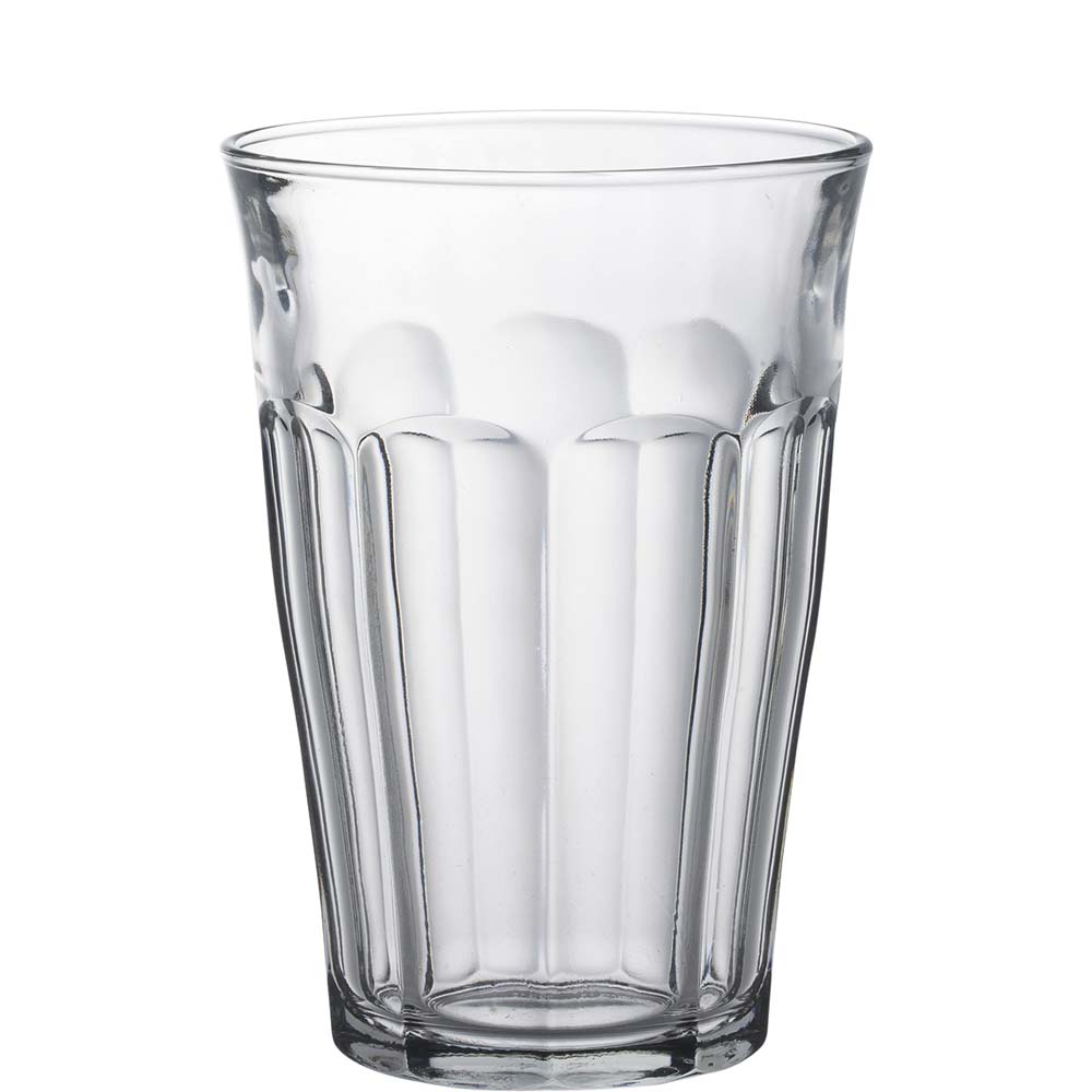 Duralex Picardie Tumbler, Trinkglas, 360ml, Glas gehärtet, transparent, 6 Stück