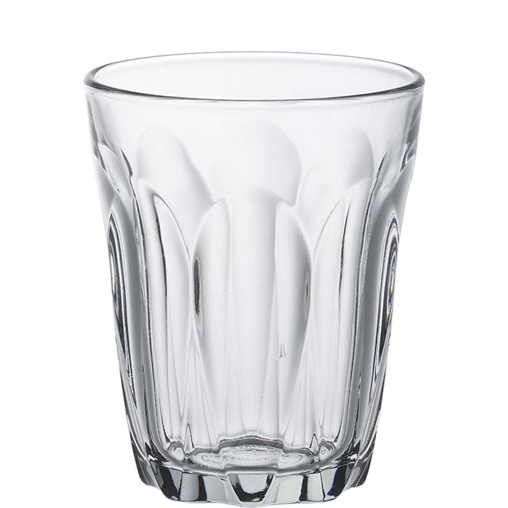 Duralex Provence Tumbler, Trinkglas, 130ml, Glas gehärtet, transparent, 6 Stück