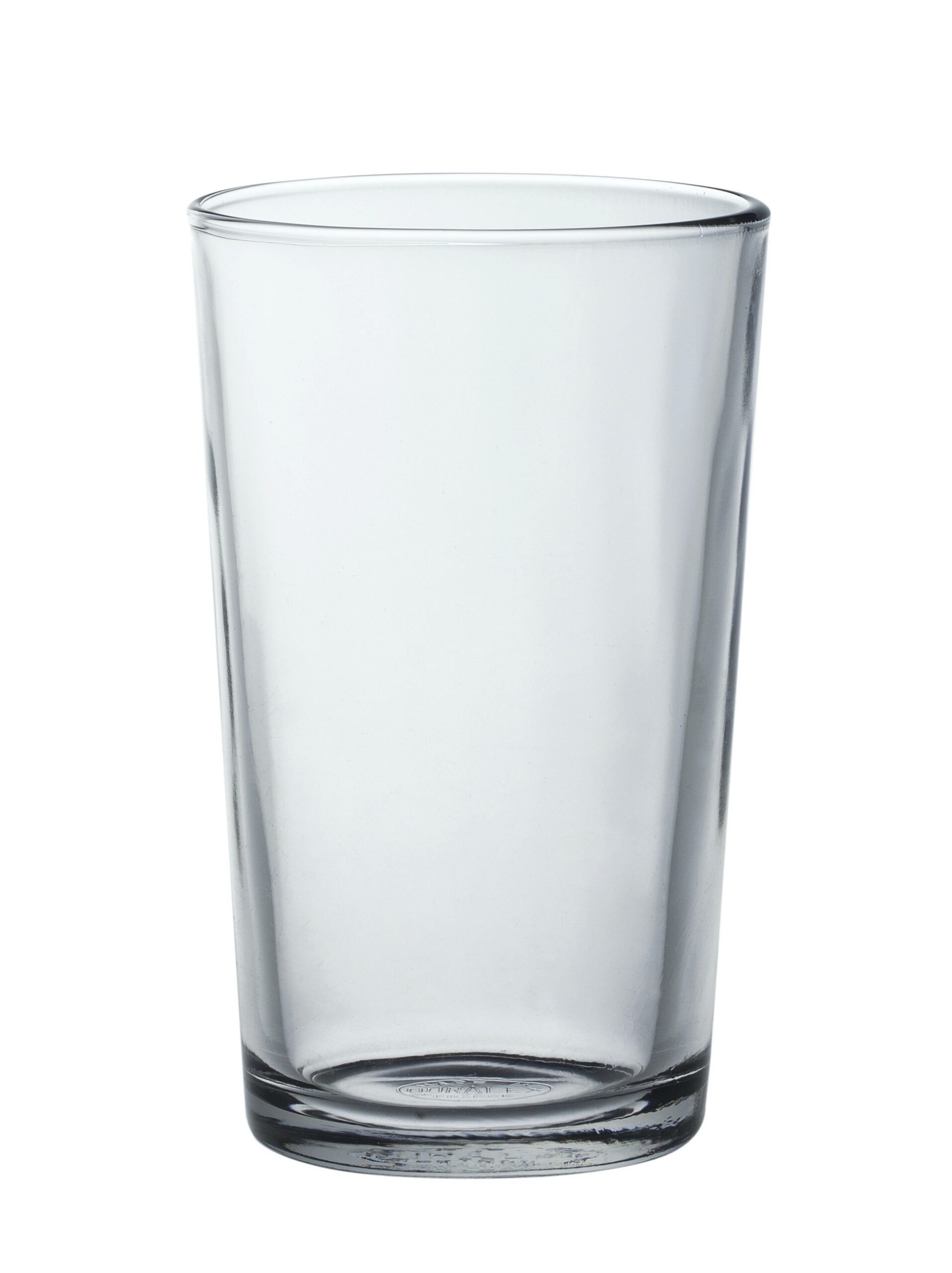 Duralex Chope Unie Tumbler, Trinkglas, 250ml, mit Füllstrich bei 0.2l, Glas gehärtet, transparent, 6 Stück