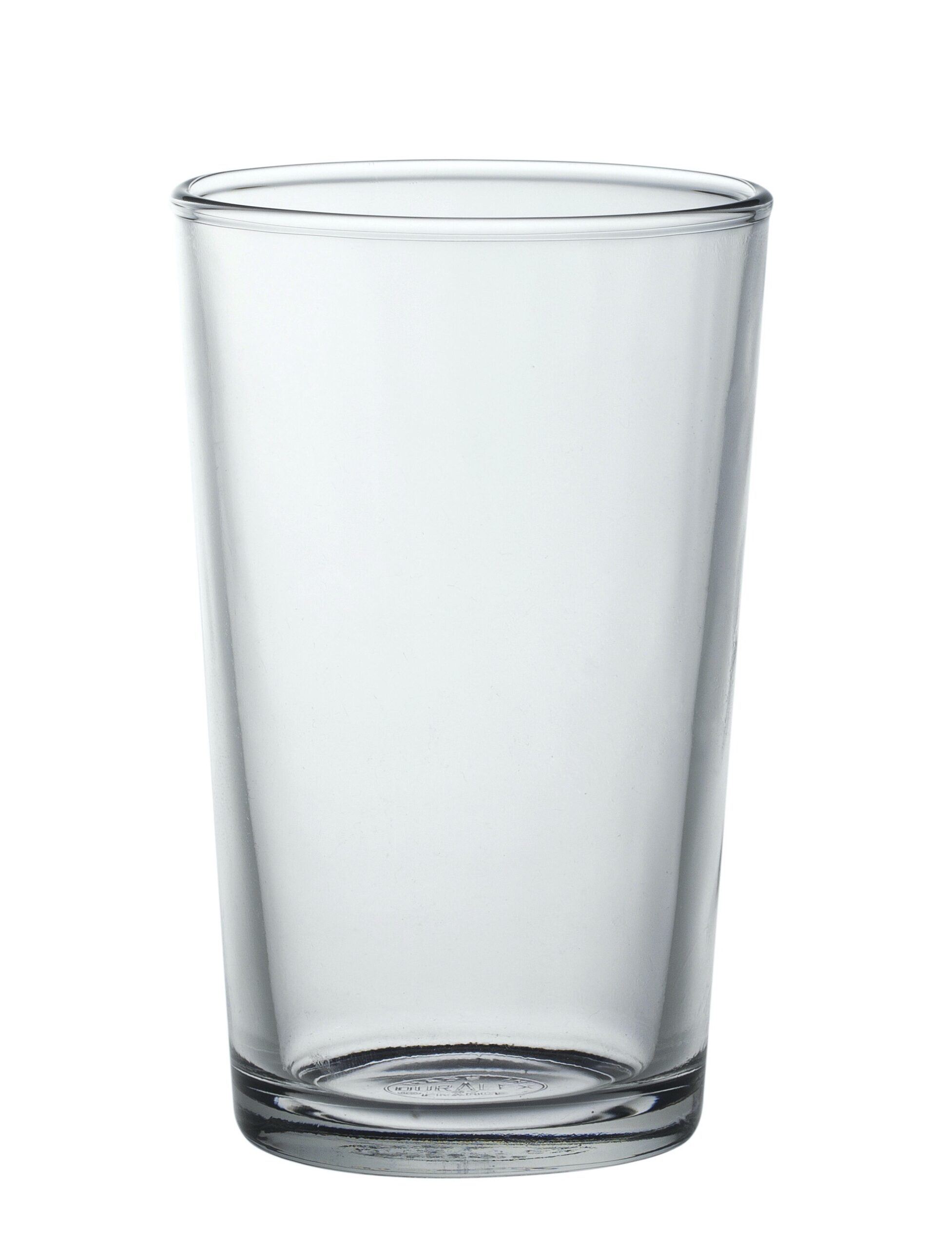 Duralex Chope Unie Tumbler, Trinkglas, 280ml, mit Füllstrich bei 0.2l, Glas gehärtet, transparent, 6 Stück