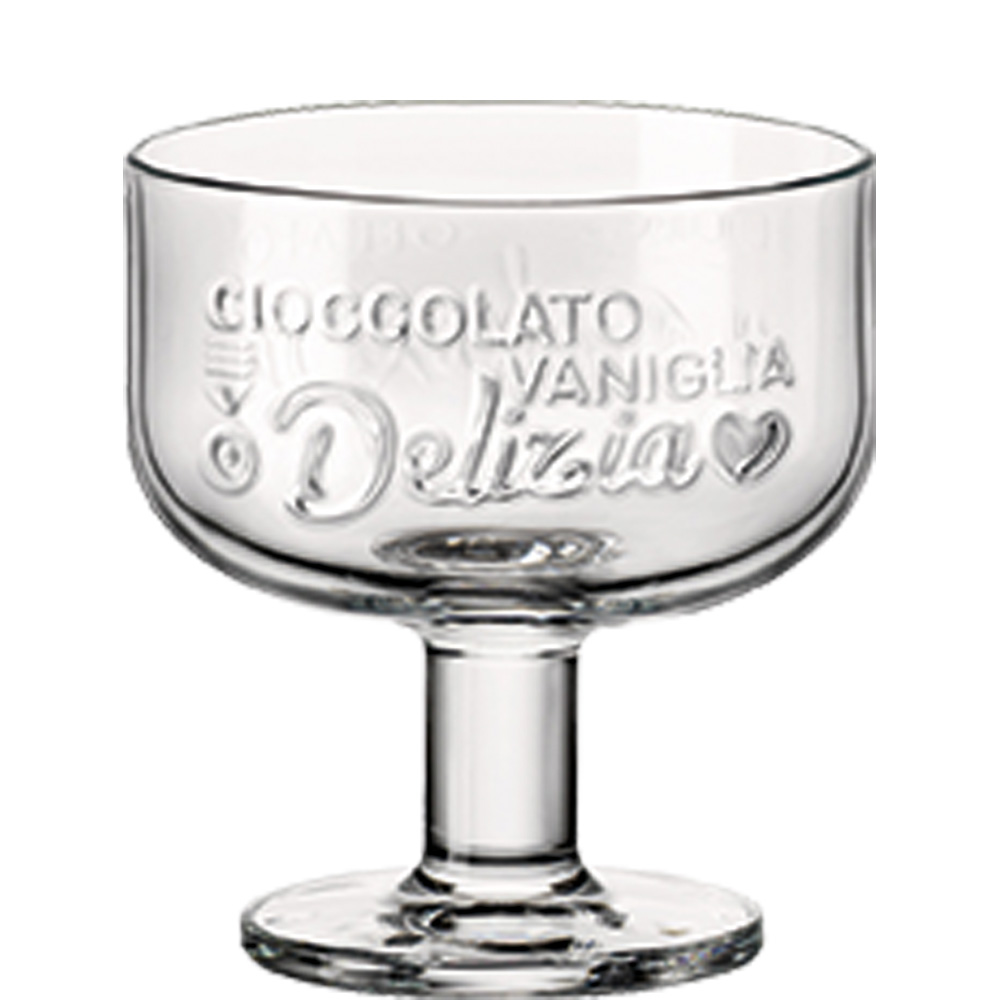 Bormioli Rocco Graphica Dessertschale, 9.2cm, 280ml, Glas, transparent, 6 Stück