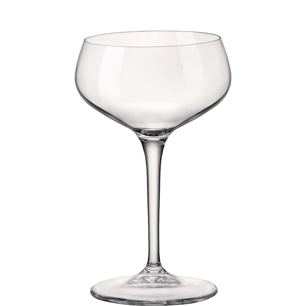 Bormioli Rocco Novecento Cocktailglas, Cocktailschale, 9.4cm, 250ml, Glas, transparent, 6 Stück