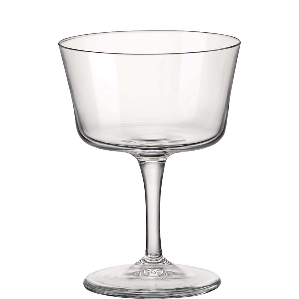 Bormioli Rocco Novecento Fizz Cocktailglas, Cocktailschale, 9cm, 220ml, Glas, transparent, 6 Stück