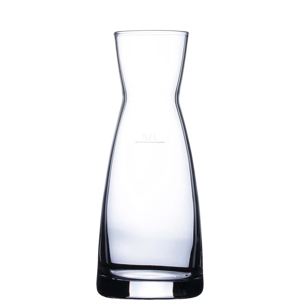 Bormioli Rocco Ypsilon Karaffe, 285ml, mit Füllstrich bei 0.2l, Kristallglas, transparent, 1 Stück