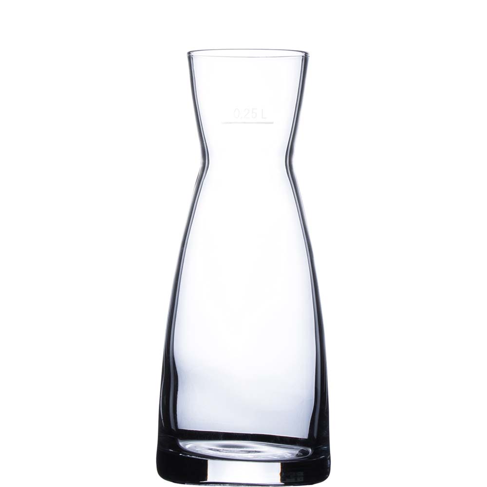 Bormioli Rocco Ypsilon Karaffe, 285ml, mit Füllstrich bei 0.25l, Kristallglas, transparent, 1 Stück