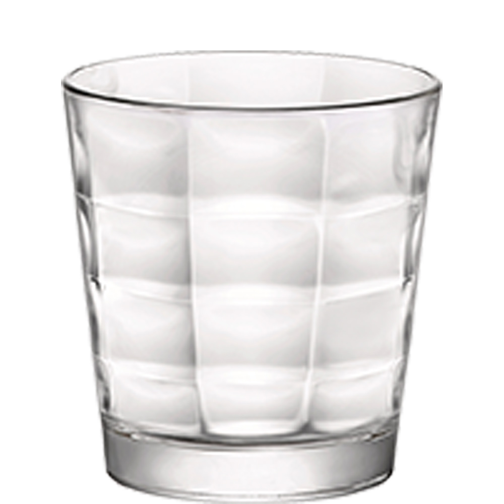Bormioli Rocco Cube Acqua Tumbler, Trinkglas, 240ml, Glas, transparent, 6 Stück