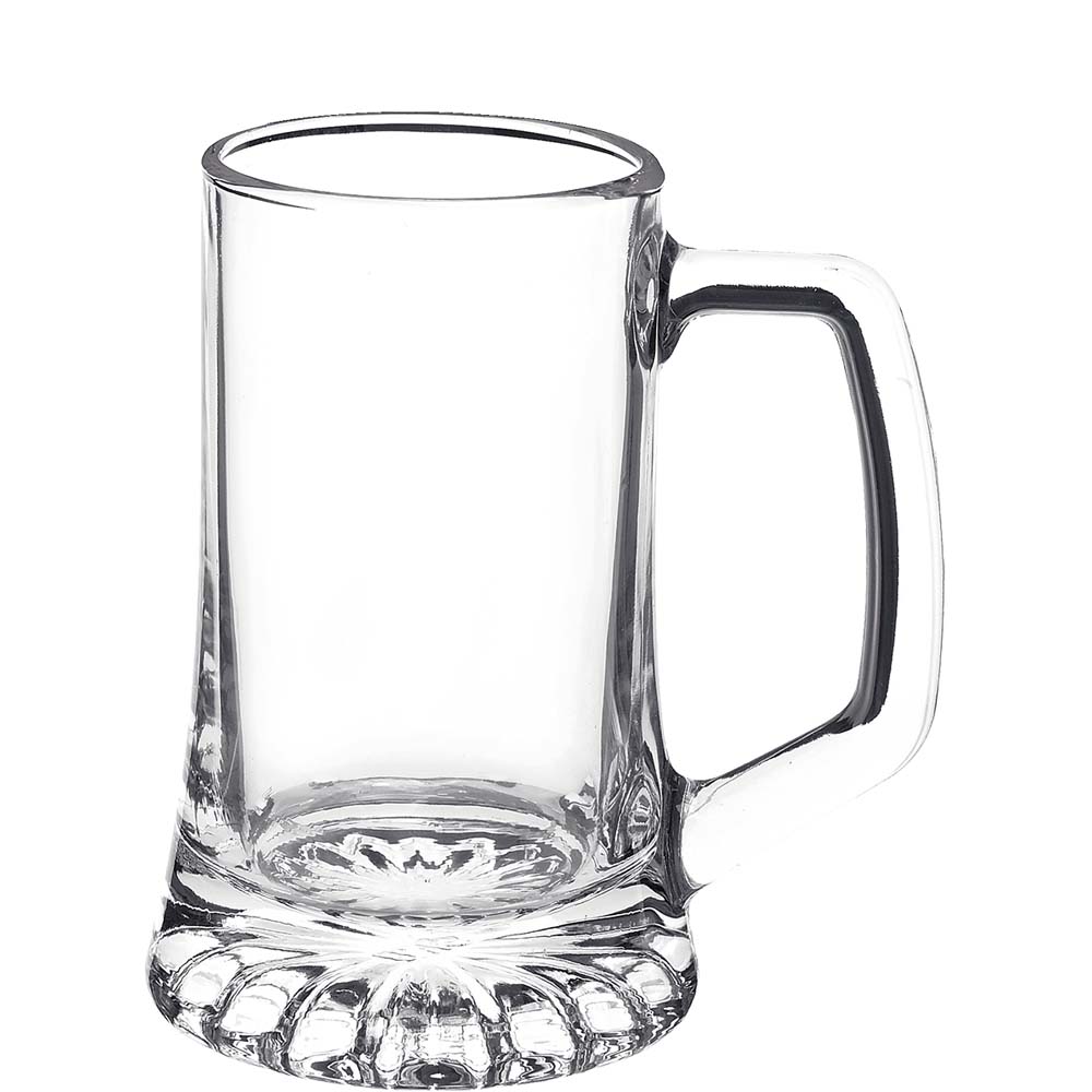 Bormioli Rocco Stern Bierseidel, Bierkrug, Bierglas, 260ml, Glas, transparent, 6 Stück