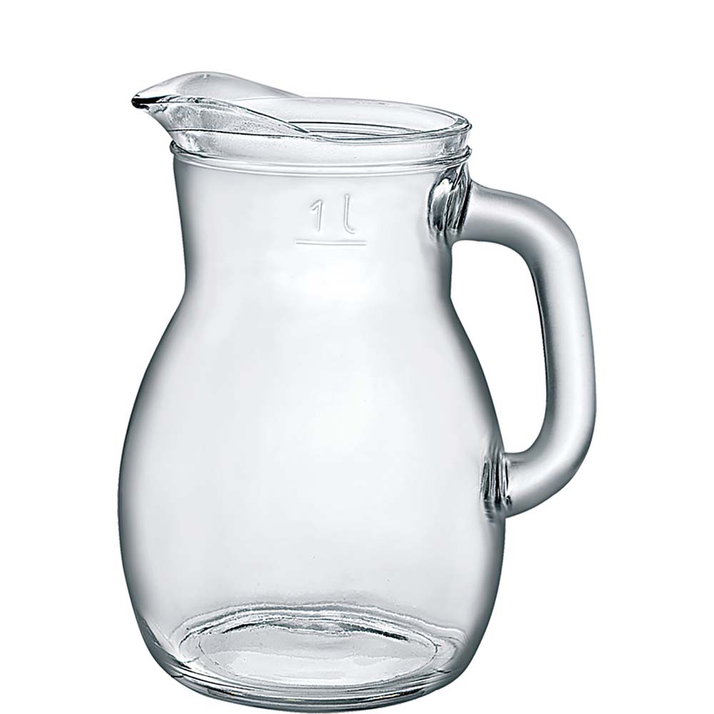 Bormioli Rocco Bistrot Krug, 1.16 Liter, mit Füllstrich bei 1l, Glas, transparent, 1 Stück