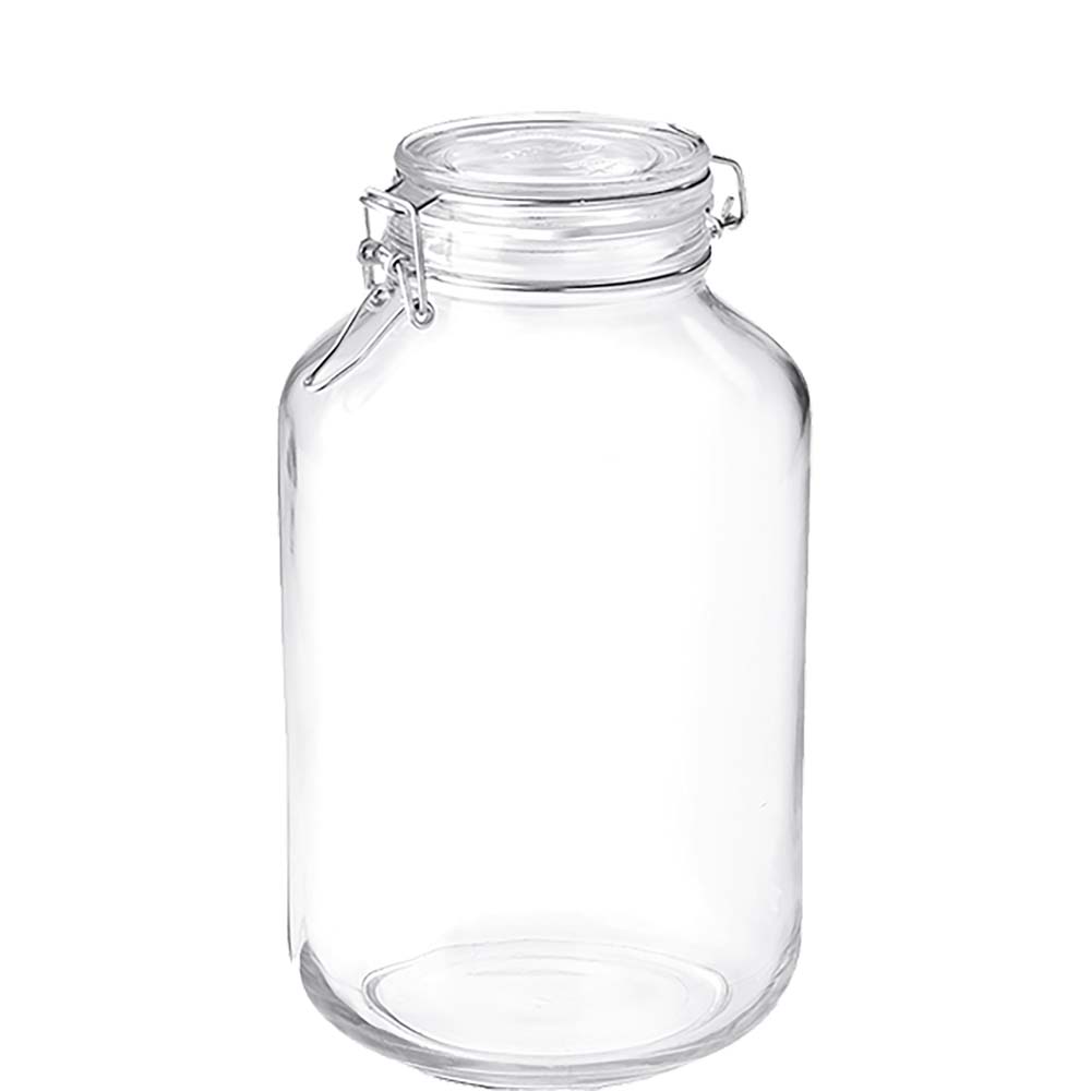 Bormioli Rocco Fido Vorratsglas rund, 4 Liter, Glas, transparent, 1 Stück