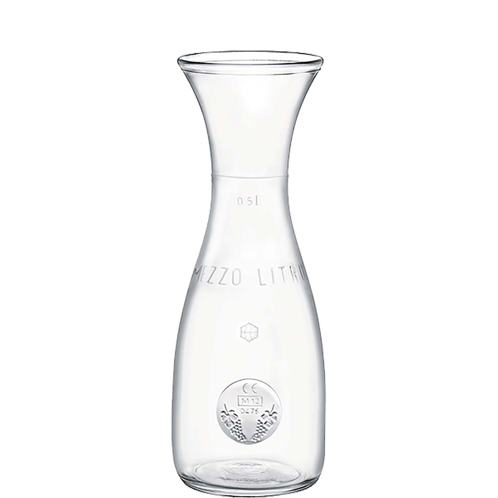 Bormioli Rocco Misura Karaffe, 600ml, mit Füllstrich bei 0.5l, Glas, transparent, 1 Stück