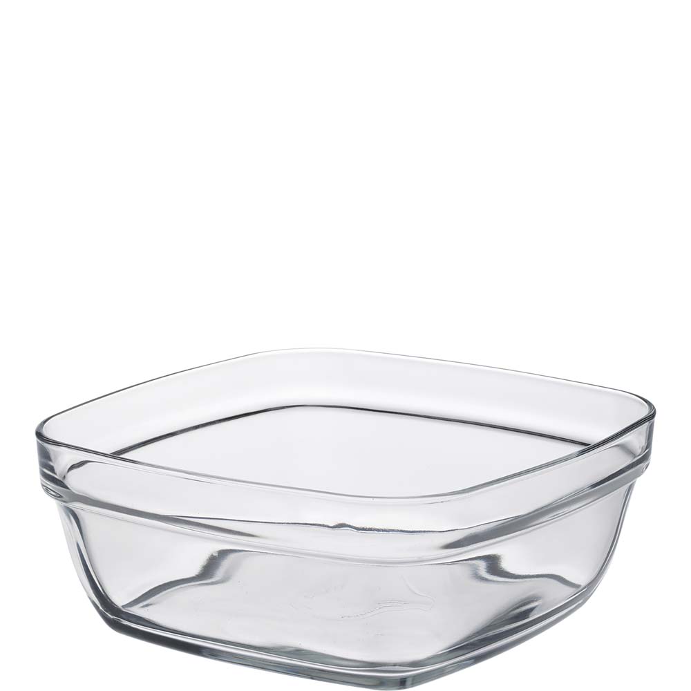 Duralex Lys Stapelschale quadratisch, 17cm, 1.1 Liter, Glas gehärtet, transparent, 1 Stück