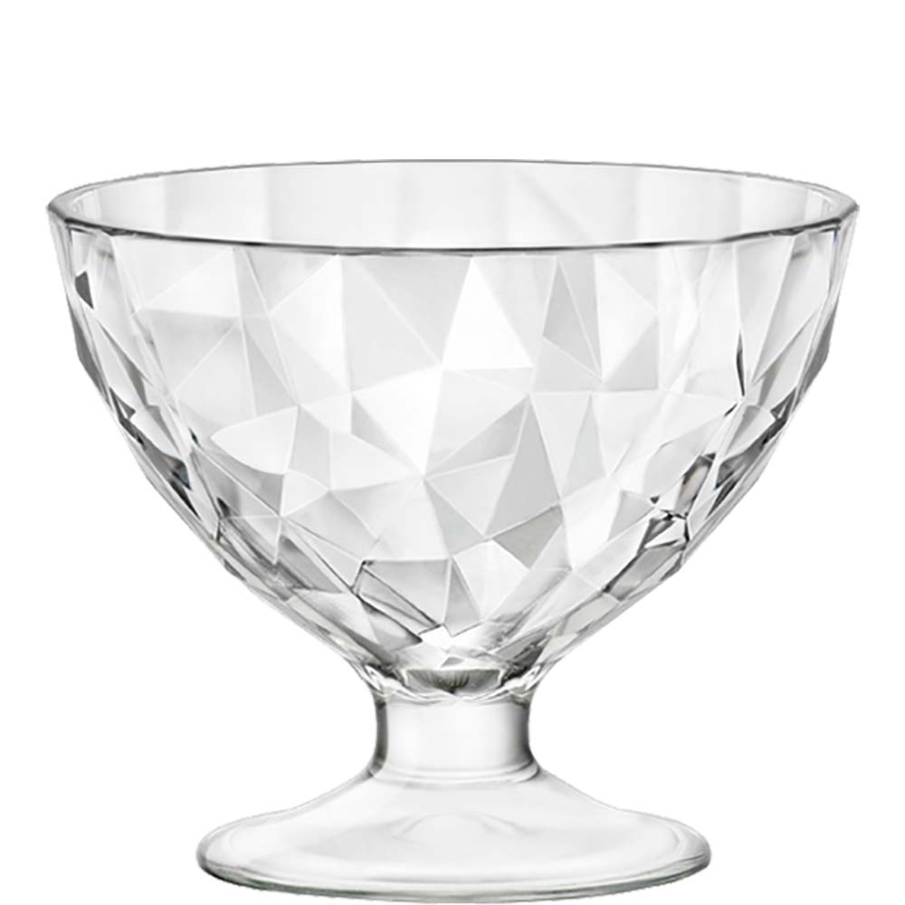Bormioli Rocco Diamond Eis- & Dessertschale, 10.2cm, 220ml, Glas, transparent, 12 Stück