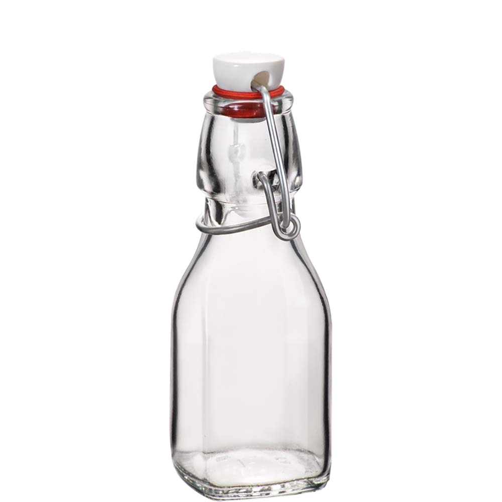 Bormioli Rocco Swing Bügelflasche, 125ml, Glas, transparent, 1 Stück