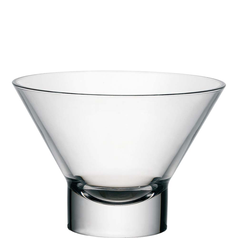 Bormioli Rocco Ypsilon Eisbecher, Eisschale, 13cm, 375ml, Glas, transparent, 12 Stück
