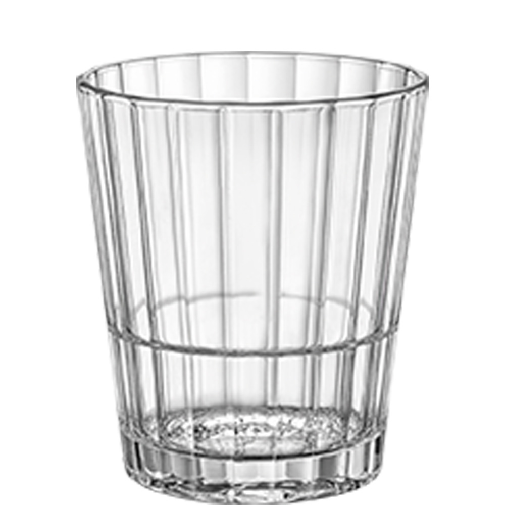 Bormioli Rocco Oxford Bar Tumbler, Trinkglas, stapelbar, 374ml, Glas gehärtet, transparent, 6 Stück