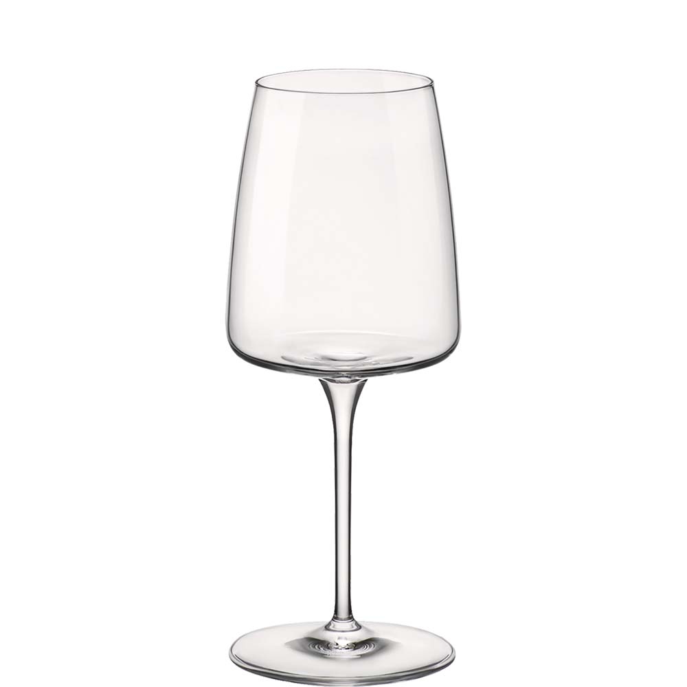 Bormioli Rocco Nexo Weinkelch, 380ml, mit Füllstrich bei 0.1l, Kristallglas, transparent, 6 Stück