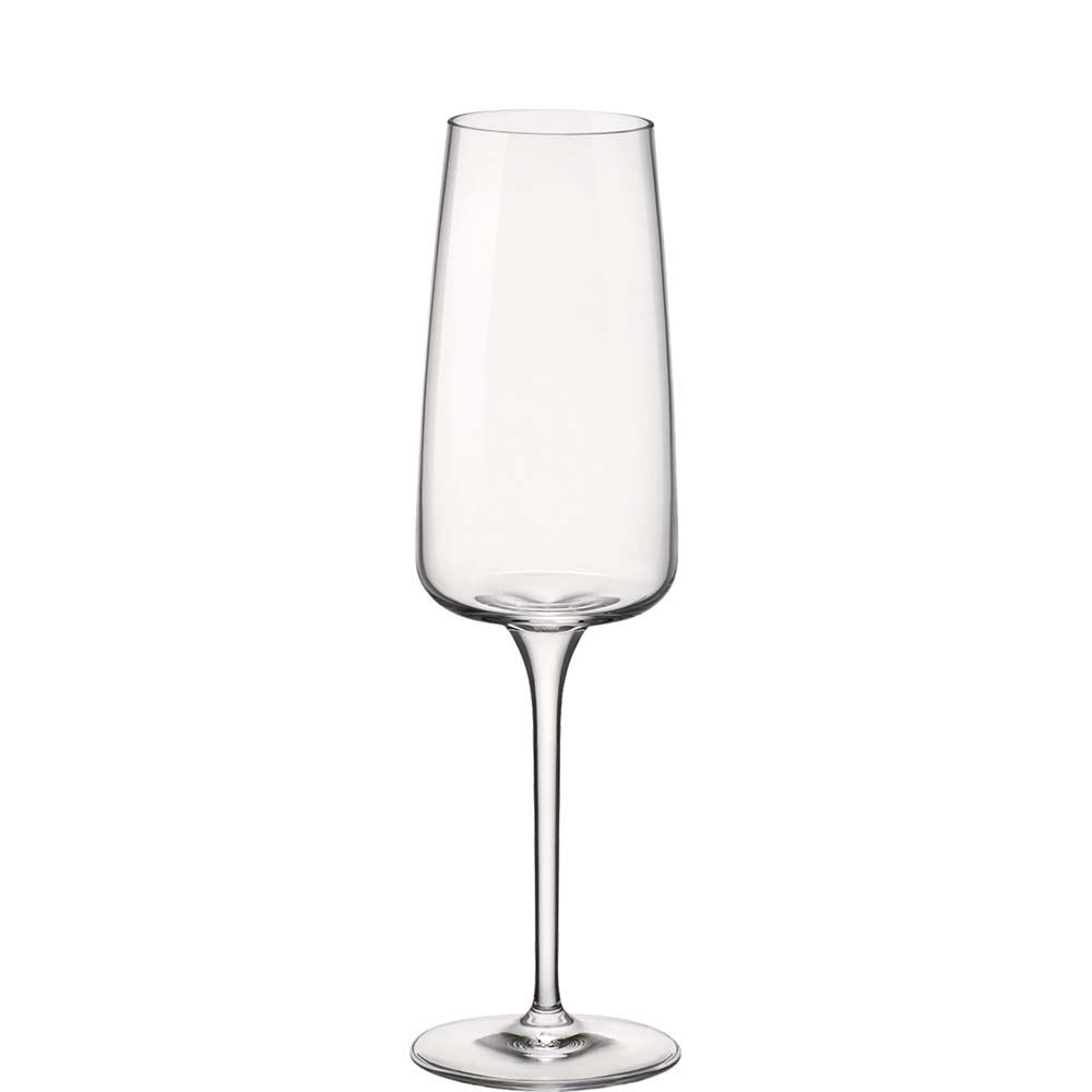 Bormioli Rocco Nexo Sektkelch, Sektglas, 240ml, Kristallglas, transparent, 6 Stück