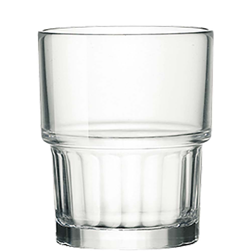 Bormioli Rocco Lyon Tumbler, Trinkglas, stapelbar, 160ml, Glas gehärtet, transparent, 6 Stück