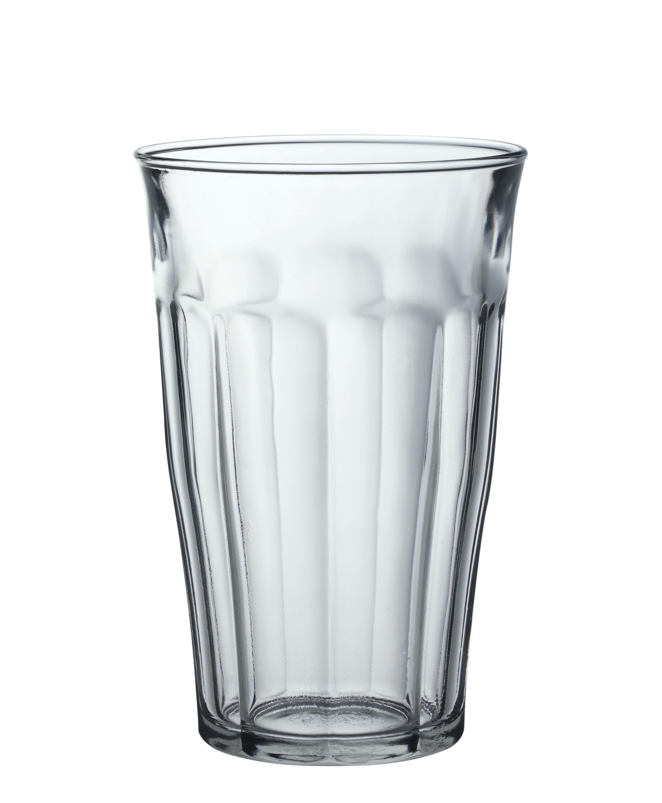 Duralex Picardie Tumbler, Trinkglas, 500ml, mit Füllstrich bei 0.4l, Glas gehärtet, transparent, 6 Stück