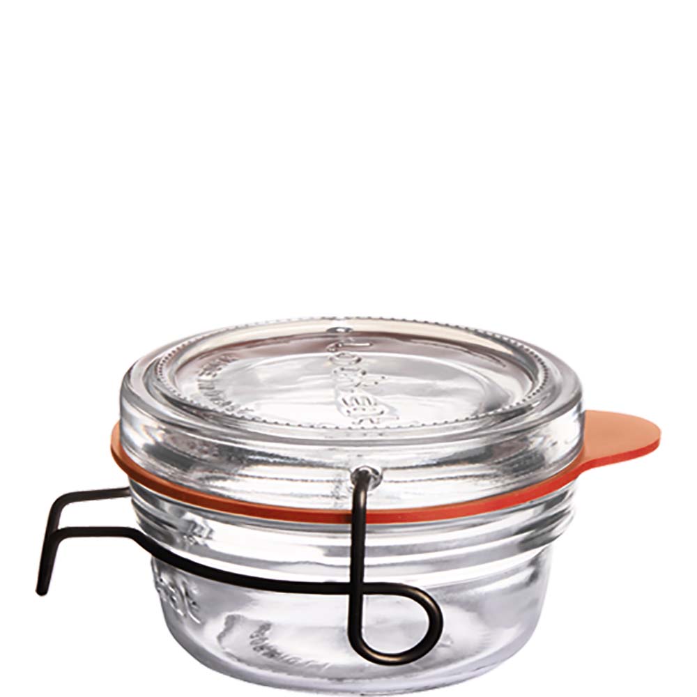 Luigi Bormioli Lock-Eat Einmachglas mit Deckel, 80ml, Glas, transparent, 1 Stück