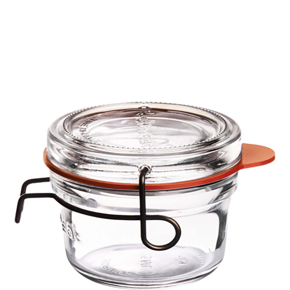Luigi Bormioli Lock-Eat Einmachglas mit Deckel, 125ml, Glas, transparent, 1 Stück