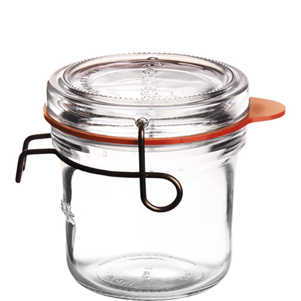 Luigi Bormioli Lock-Eat Einmachglas mit Deckel, 200ml, Glas, transparent, 1 Stück