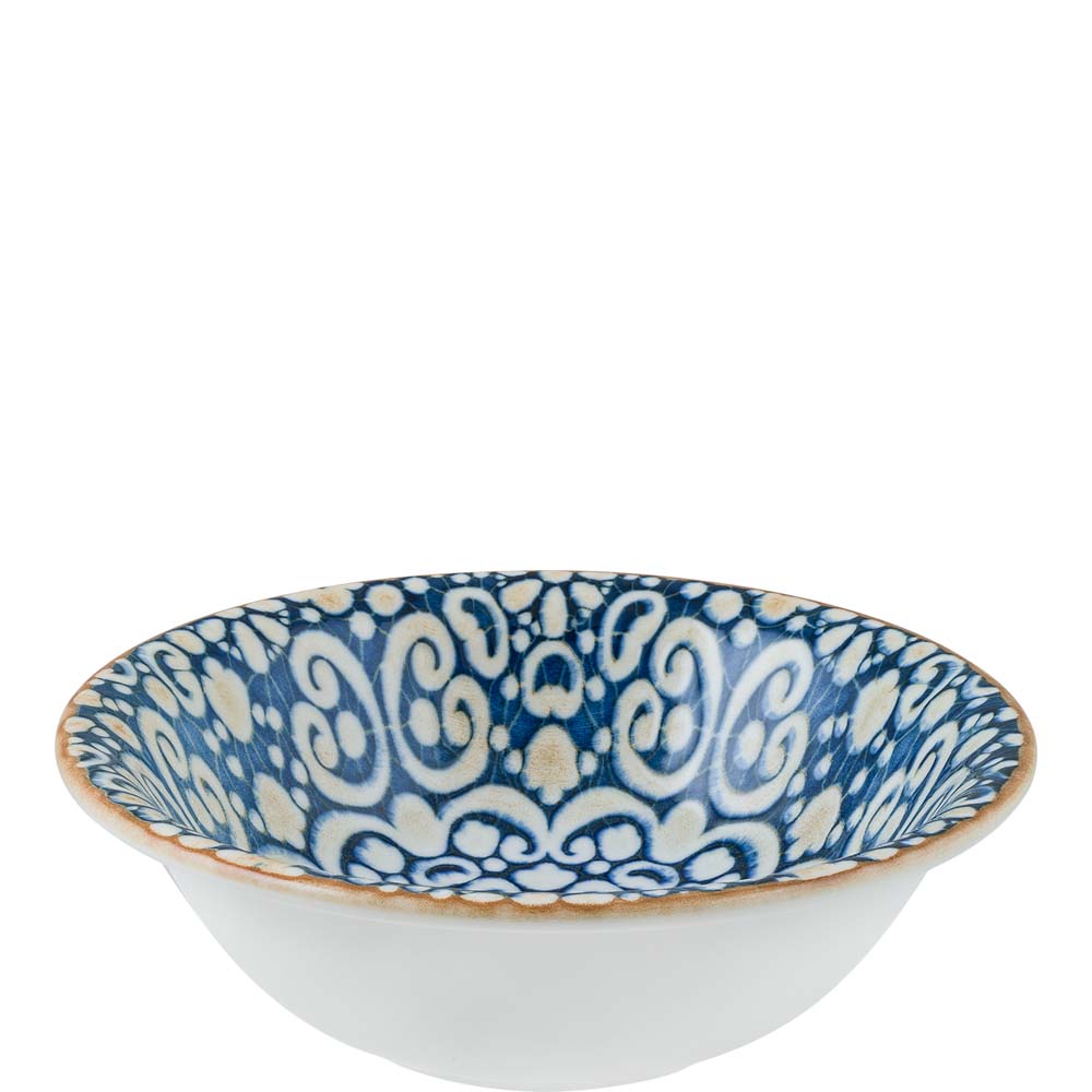 Bonna Premium Porcelain Alhambra Gourmet Schale, 16cm, 400ml, Premium Porzellan, blau, 1 Stück