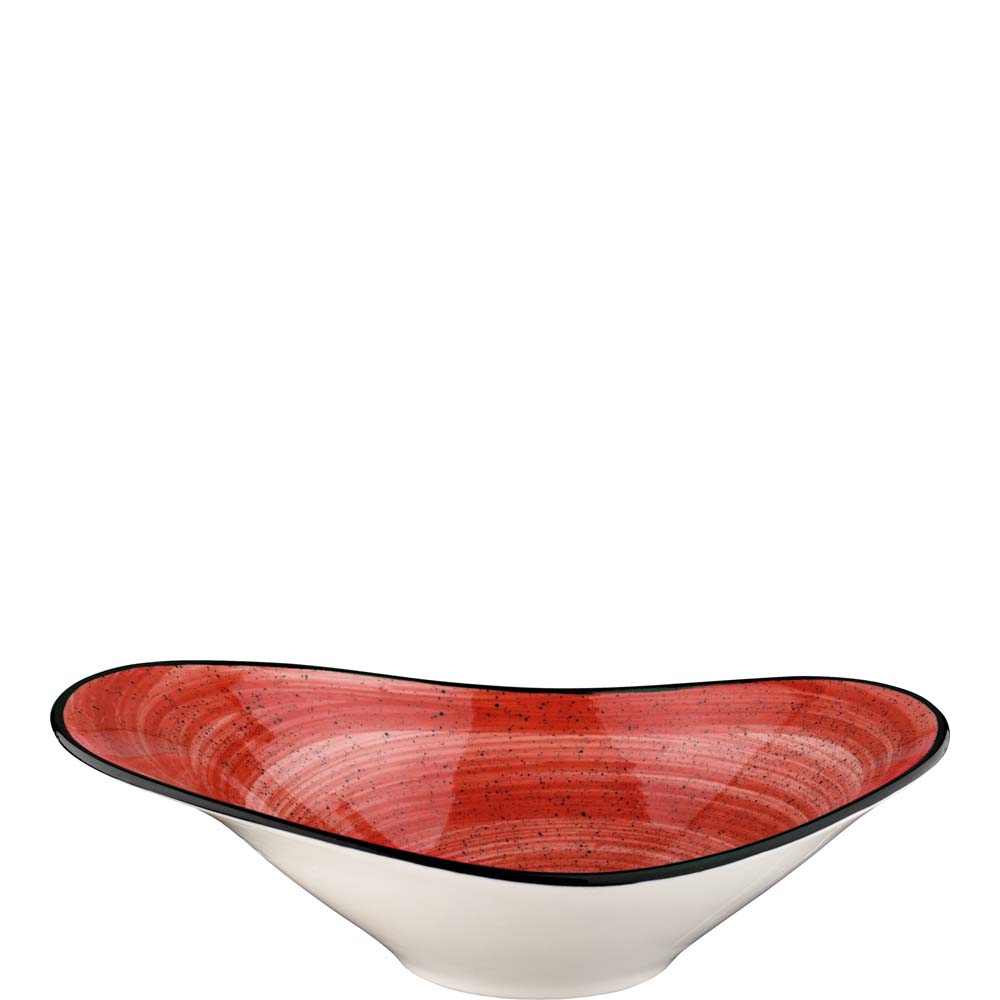 Bonna Premium Porcelain Aura Passion Stream Schale, 750ml, Premium Porzellan, rot, 1 Stück
