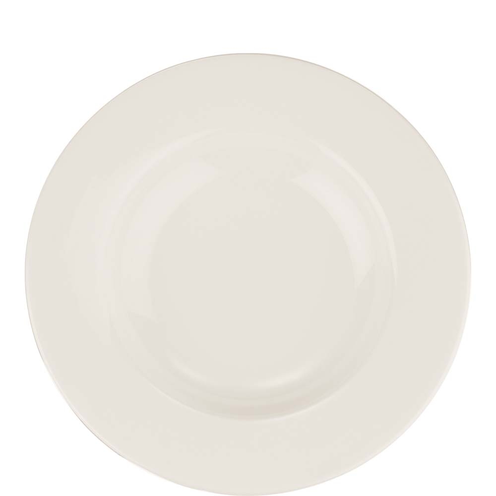 Bonna Premium Porcelain Cream Teller tief, 23cm, 300ml, Premium Porzellan, creme-weiß, 1 Stück