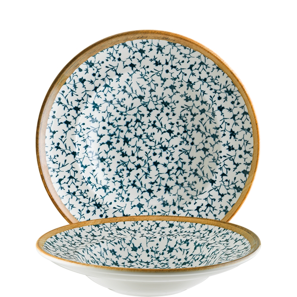 Bonna Premium Porcelain Calif Gourmet Pastateller, 26.8cm, 450ml, Premium Porzellan, blau, 1 Stück