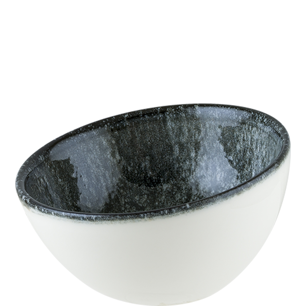 Bonna Premium Porcelain Cosmos Black Vanta Schale, 8cm, 60ml, Premium Porzellan, schwarz, 1 Stück