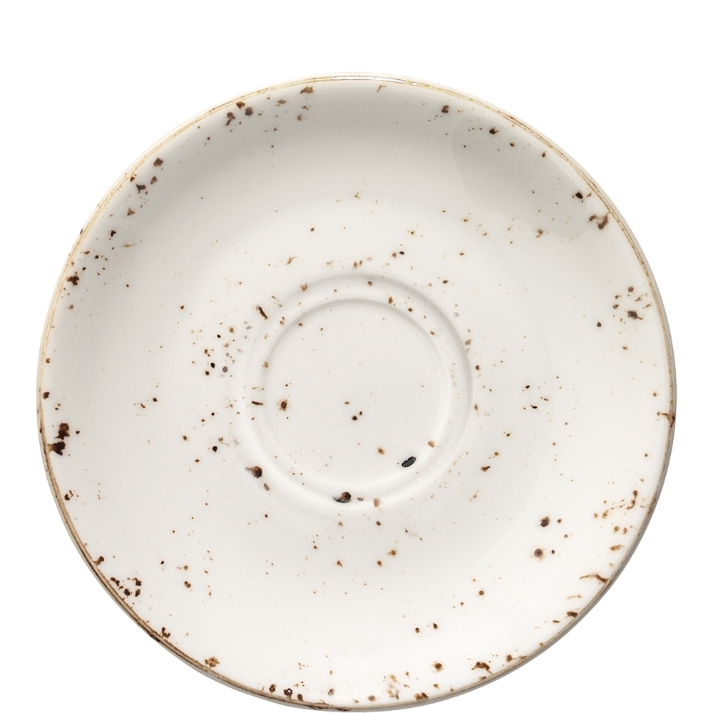 Bonna Premium Porcelain Grain Gourmet Untertasse, 16cm, Premium Porzellan, creme-weiß, 1 Stück