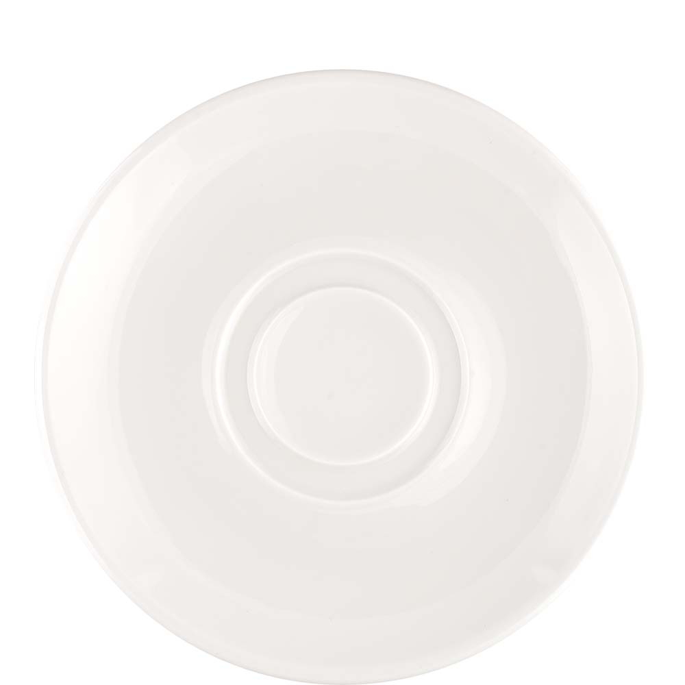 Bonna Premium Porcelain Cream Untertasse, 19cm, Premium Porzellan, creme-weiß, 1 Stück