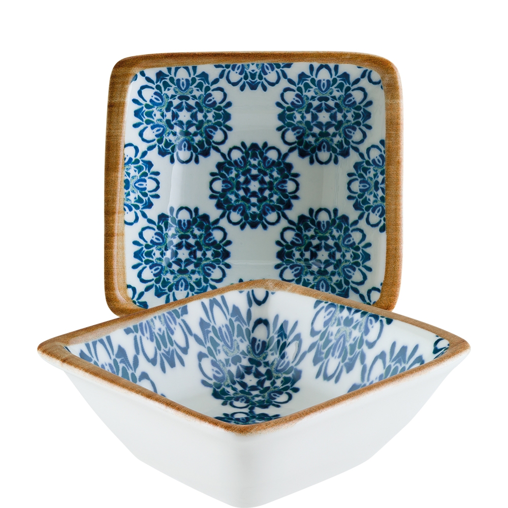 Bonna Premium Porcelain Lotus Moove Schale, 90ml, Premium Porzellan, blau, 1 Stück