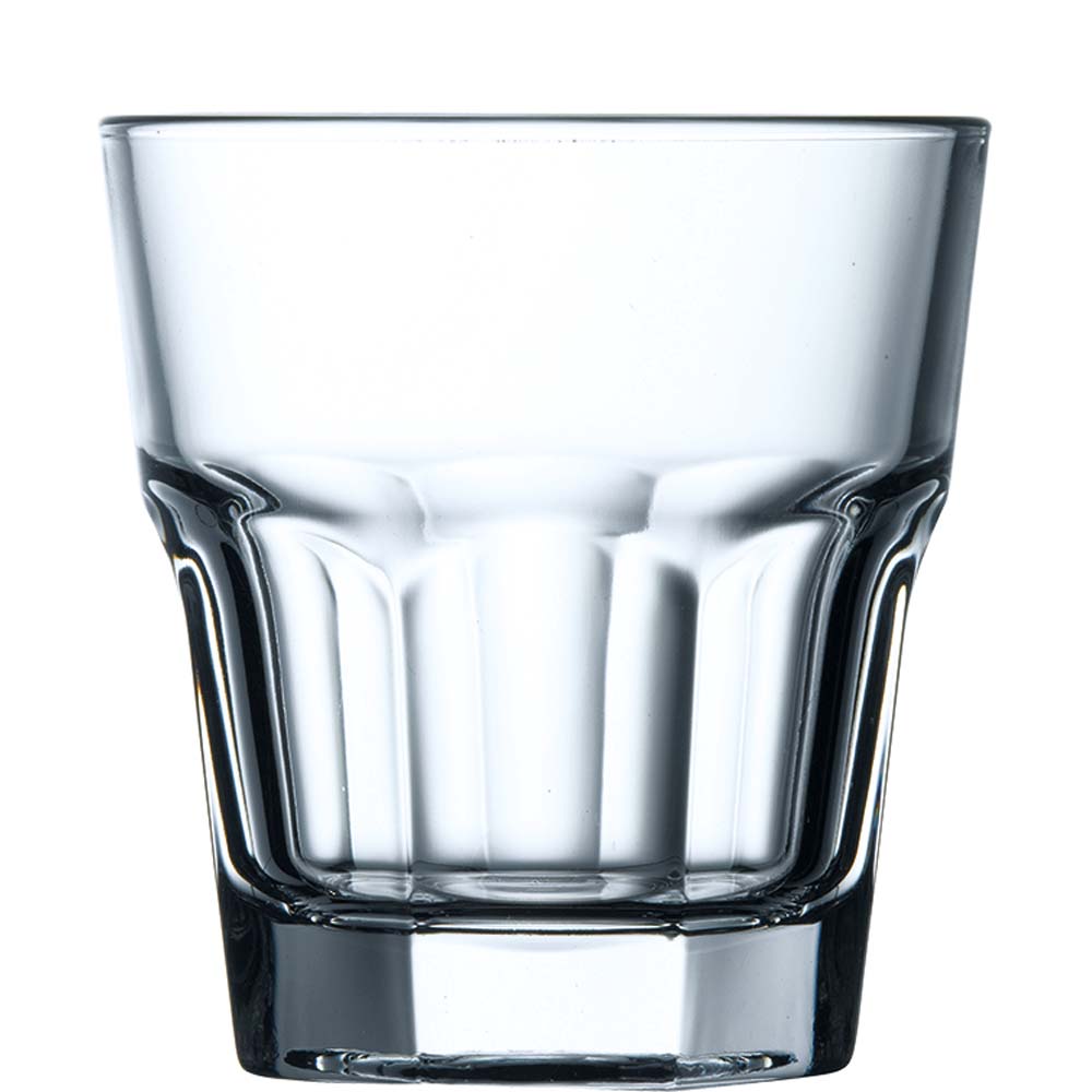 Pasabahce Casablanca Tumbler, Trinkglas, stapelbar, 240ml, Glas gehärtet, transparent, 12 Stück