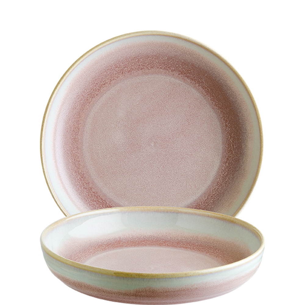 Bonna Premium Porcelain Pott Bowl Schale, 25cm, 25cm, Premium Porzellan, pink, 1 Stück