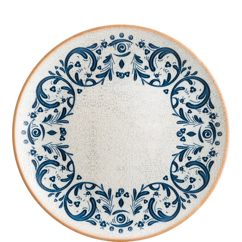 Bonna Premium Porcelain Viento Gourmet Teller flach, 27cm, 27cm, Premium Porzellan, blau, 1 Stück