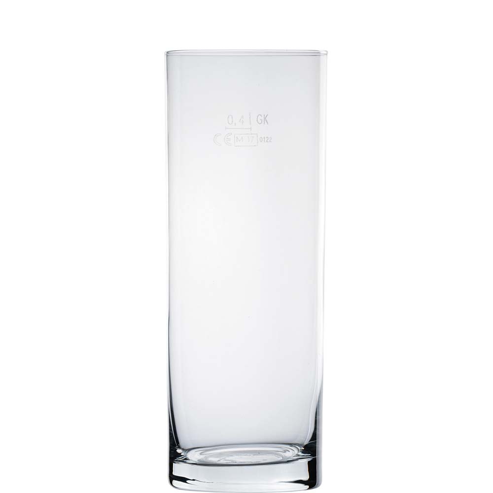TableRoc Kölner Stange Bierglas, 487ml, mit Füllstrich bei 0.4l, Glas, transparent, 12 Stück