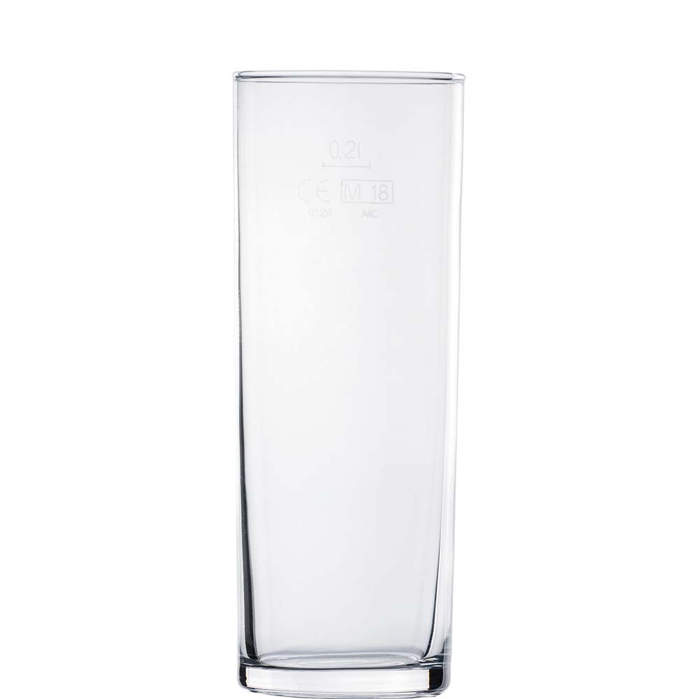 TableRoc Kölner Stange Bierglas, 245ml, mit Füllstrich bei 0.2l, Glas, transparent, 12 Stück