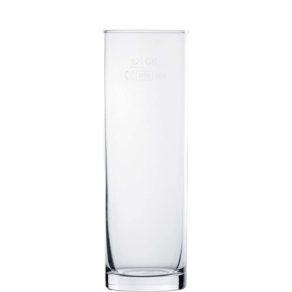 TableRoc Kölner Stange Bierglas, 240ml, mit Füllstrich bei 0.2l, Glas, transparent, 12 Stück