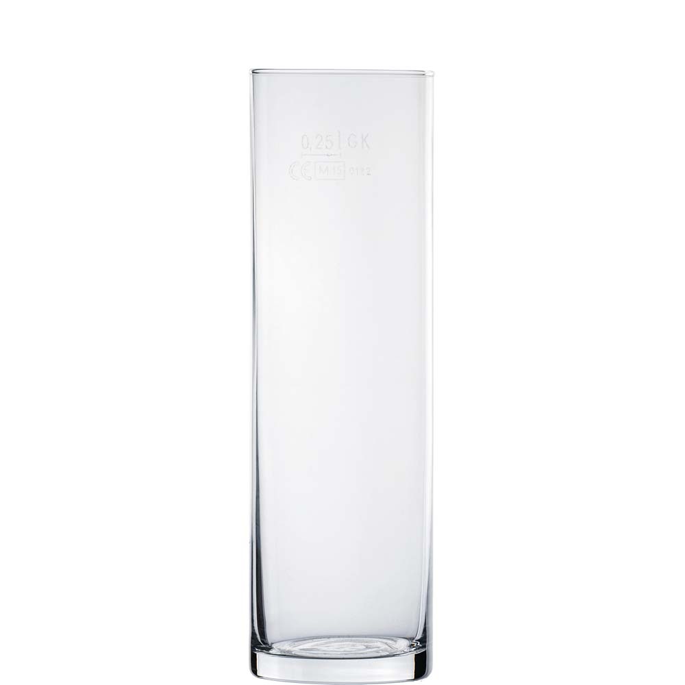 TableRoc Kölner Stange Bierglas, 300ml, mit Füllstrich bei 0.25l, Glas, transparent, 12 Stück