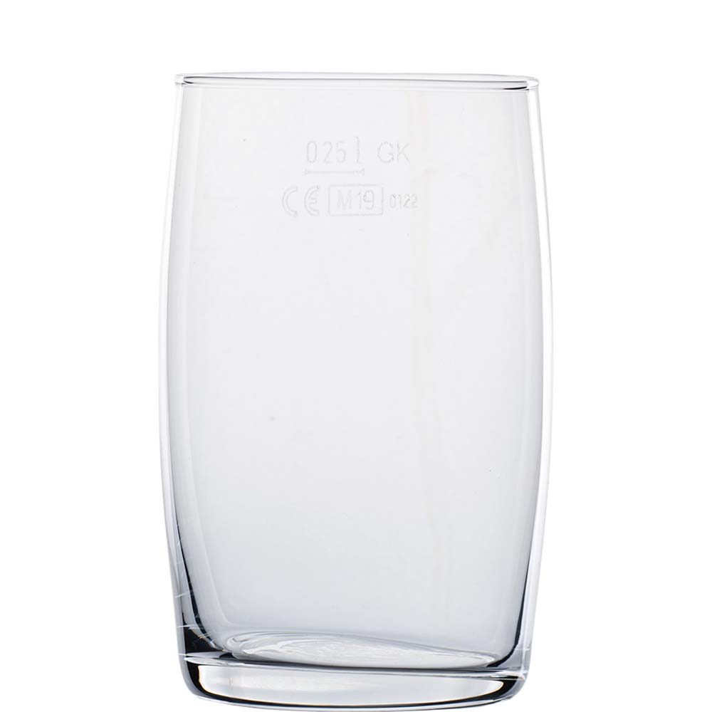 TableRoc Matador Universalglas, 290ml, mit Füllstrich bei 0.25l, Glas, transparent, 12 Stück