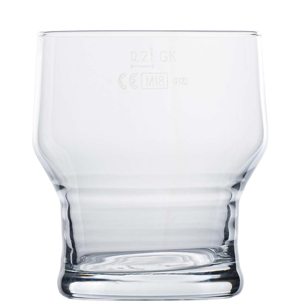 TableRoc Pfalz Tumbler, Trinkglas, 250ml, mit Füllstrich bei 0.2l, Glas, transparent, 12 Stück