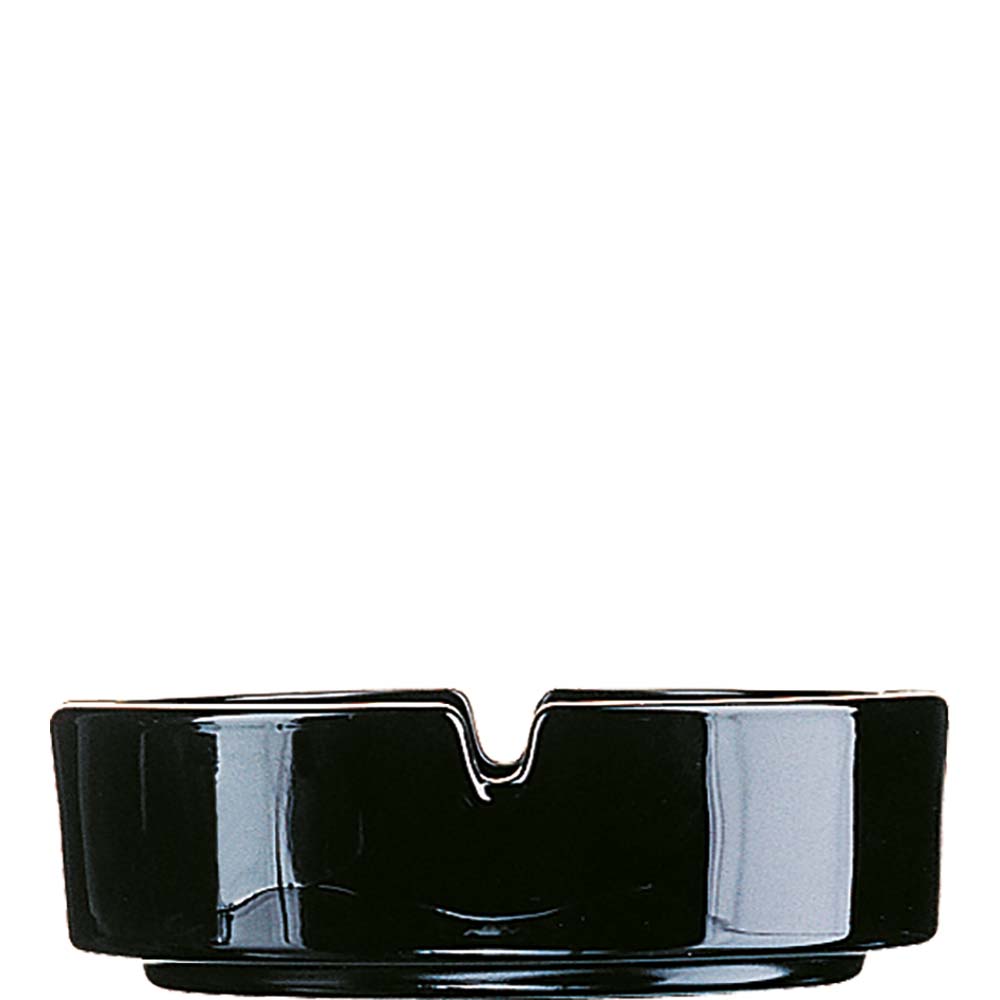 Arcoroc Cologne Aschenbecher, stapelbar, 10.7cm, Glas, schwarz, 6 Stück