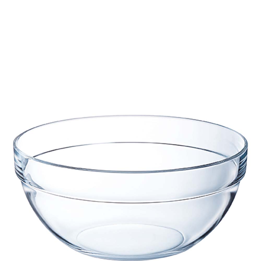 Arcoroc Empilable Stapelschale, 23cm, 2.6 Liter, Glas gehärtet, transparent, 1 Stück