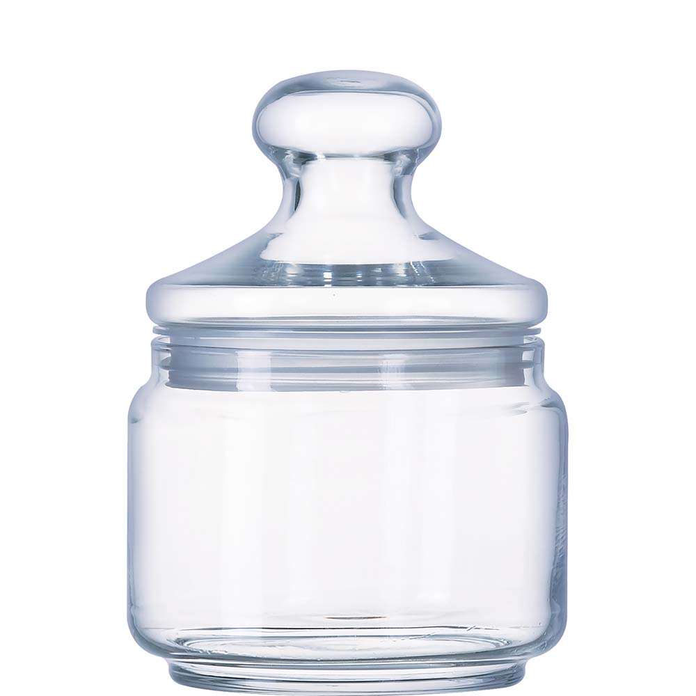 Luminarc Pot Club Dose mit Deckel, 500ml, Glas, transparent, 1 Stück