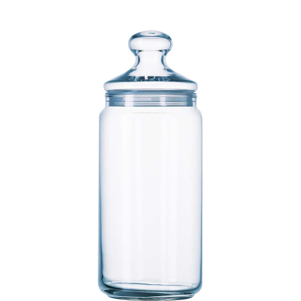 Luminarc Pot Club Dose mit Deckel, 1.5 Liter, Glas, transparent, 1 Stück